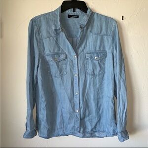 The Kooples sport southwestern denim button down